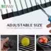 Roll Up Dish Drying Rack Sink Stainless Steel Kitchen Folding Rack Over Sink Dish Drainer - Image 3