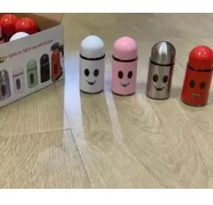 Salt and Pepper Shaker Smiley Face Glass Bottle