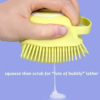 Pack of 2 Silicon Massage Bath Brush, Silicon Wash Scrubber, Cleaner & Massager - Image 3