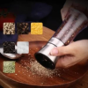 Stainless Steel Glass Ceramic Salt Pepper Mill Grinder – Salt and Pepper Crusher – Spice Rack - Image 6