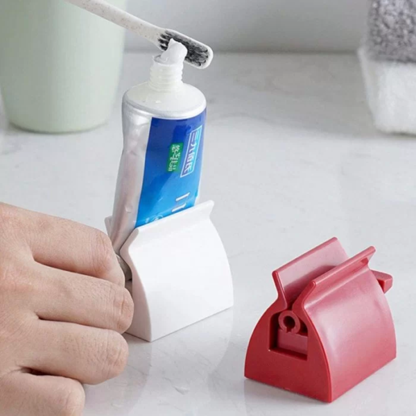 Toothpaste Tube Squeezer – Multifunction Manual Rotate Toothpaste Dispenser Tube Squeezer Tool - Image 2