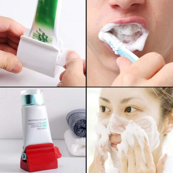Toothpaste Tube Squeezer – Multifunction Manual Rotate Toothpaste Dispenser Tube Squeezer Tool - Image 3