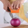 Slicers Tomato Onion Vegetables Slicer Cutting Aid Holder Guide Slicing Cutter Safe Fork - Image 5