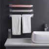 Wall Mounted Self-Adhesive Towel Holder Rack Towel Hanger – Bathroom Towel Bar Shelf Roll Holder - Image 5
