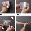 Wall Mounted Self-Adhesive Towel Holder Rack Towel Hanger – Bathroom Towel Bar Shelf Roll Holder - Image 2
