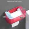 Tissue Roll Holder Adhesive Wall Mounted – Mobile Phone Storage Shelf Wall Mounted Rack Tissue Box New - Image 3
