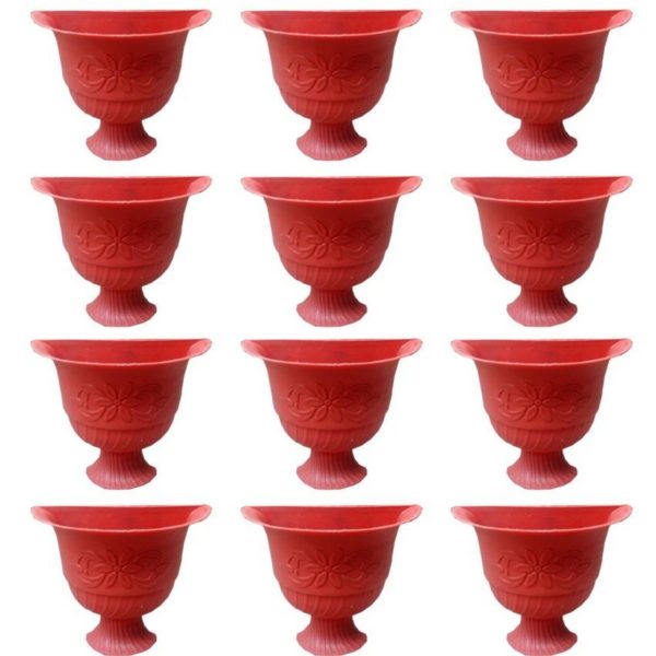 Pack of 12 Small Wall Hanging Pots For Indoor Outdoor Plants - Image 2