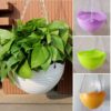 Pack of 2 Plastic Hanging Plant Pots, Flower Pots, Hanging Pots with Chain Hangers Planters Plastic Gardening Pots alternate to Clay Pots best container gardening ideas Top Reviewed - Image 5
