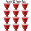 Pack of 12 Small Wall Hanging Pots For Indoor Outdoor Plants