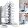 Glass Washer Brush Cleaner, Standing Bottle Cup Brush Cleaner for Kitchen Bar Sink - Image 5