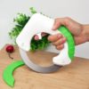 Stainless Steel Circular Rolling Kitchen Knives Creative Designed Knife Kitchen Cutter with Cover