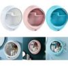 Cosmetic Storage Makeup Organizer, Oval Display Wall Boxes, Hanging Beauty Storage Cases, Cosmetic Organizer for Bathroom Livingroom - Image 11