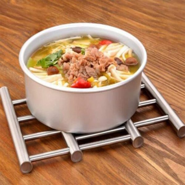 Expandable Hot Pot Rack Stainless Steel Pot Mat