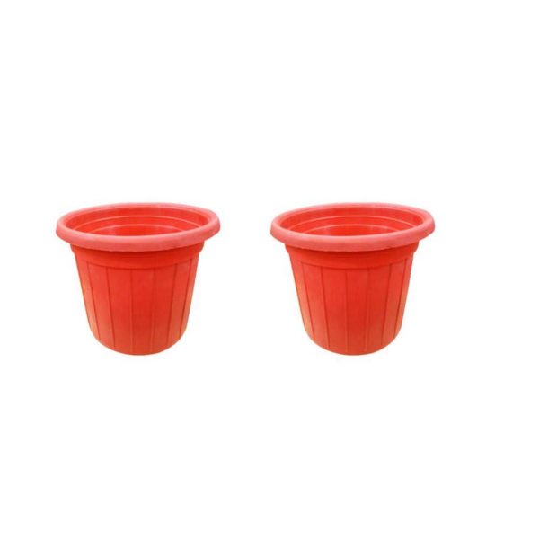 Pack Of 2 Large Flower Pot 1 feet for any size plants, flower growing Outer dia 10 inch, Height 9.25 inch - Image 3