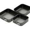 Three piece pizza tray, bread cake tray Baking Tray Lace Baking Bottom Mold Household Oven Making Pizza Cake Bread Tray Black - Image 2