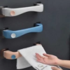 Self Adhesive Towel Hanger Bar Holder Powerful Non-Trace Sticker Bathroom Kitchen Plastic Towel Rail Drill Free