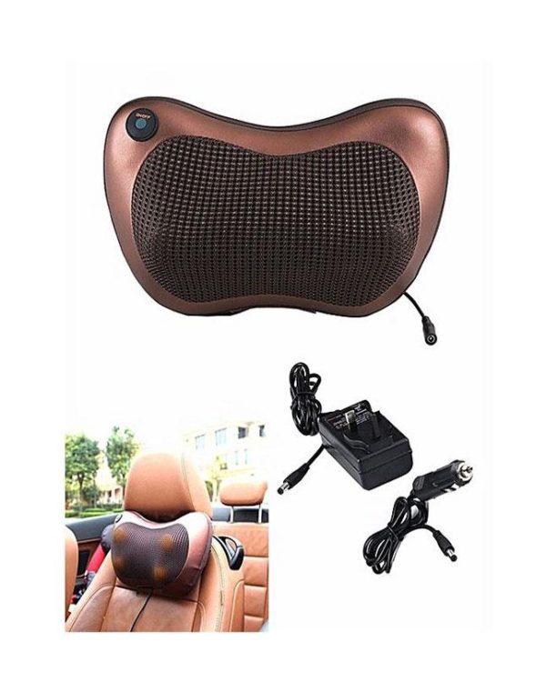Home & Car Neck Massage Pillow - Brown - Image 5