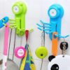 Plastic 6 Hook Hanger Suction Cup Wall Vacuum for Key, Towel, Bathroom - Image 2