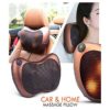 Home & Car Neck Massage Pillow - Brown - Image 2