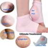 Silicone Gel Heel Socks For Dry Hard Cracked Heels Foot Repair, Foot Care Compression Cushion With Gel Pad For Men And Women [Free Size]