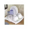 Foldable Mini Dish Drip Rack Drainer – White - Image 3