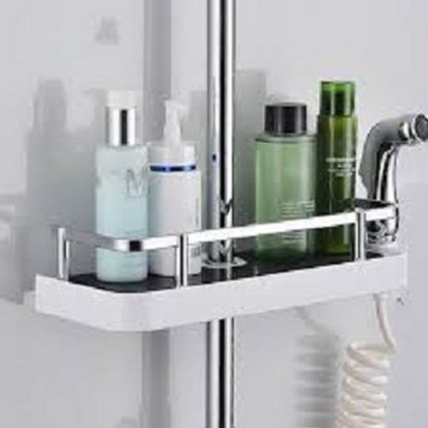 Bathroom Shower Shelf Caddy for Shampoo Shower Rail Bathroom Organiser Rack Shampoo Holder