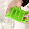 Pack of 2 Easy Push Pop out Cylinder Silicon Ice Cubes Tray 10 Cubes