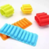 Pack of 2 Easy Push Pop out Cylinder Silicon Ice Cubes Tray 10 Cubes - Image 6