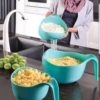Original Limon Rice Vegetables Fruits Wash Colander 3Pcs Set