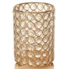 Candle Jar Restaurant Christmas Luxury Empty Wedding Metal Crystal Gold Decorating Container Holder Candle Jar Metal & Crystal Cosmetic Organizer Tray/Artificial Flowers Vase/Decorative Crystal Tea Light Candle Holder/Echo Speaker Holder Stand - Image 3