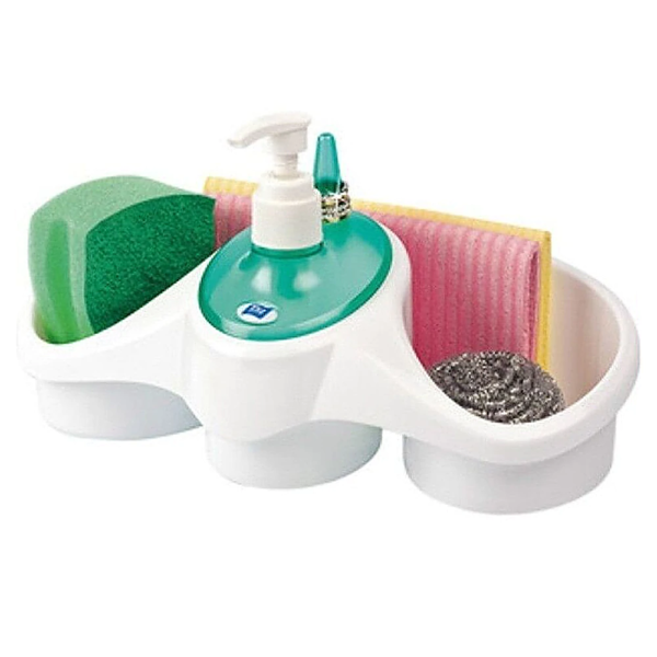 KITCHEN SPONGE HOLDER WITH SOAP DISPENSER - Image 2