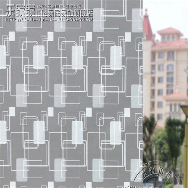 Flower Design Electrostatic Privacy Glass/Window Film, 1 x 3 feet price wall or cabinet paper