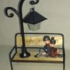 Park Sitting Couple With Bulb High Quality Material
