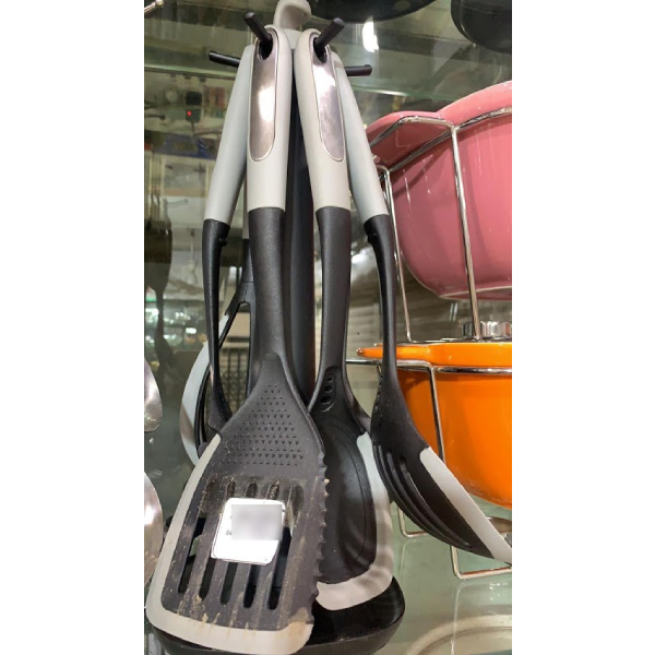 6 Pieces Cooking Spoon Set With Stand