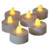 Pack of 6 Flickering LED Battery Operated Tea Light - Image 2