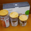 3Pcs Jar Set With Wooden Airtight Lids Glass Food Storage Jar Set - Image 3