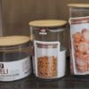 3Pcs Jar Set With Wooden Airtight Lids Glass Food Storage Jar Set - Image 6