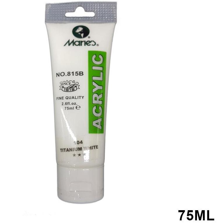 Marie's Acrylic Colors Paint Tube 75ml Titanium White