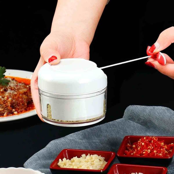 Manual Mini Food Chopper Vegetable Garlic Chopper Shredder Food Processor Crusher Tool - Image 2