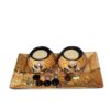 Candle Holder + Base tray + Free Beads