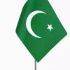 Pakistan Table Flag with Metal Hanger & Metal Base
