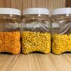 PACK OF 6 PCS – LEAF DESIGN – Wide Mouth Storage Jar 1000 ML