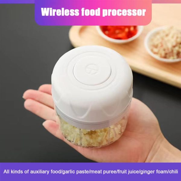 Mini Electric Food Chopper Wireless Electric Garlic Processor Cooking Cutting Machine Vegetable Food Grinder Kitchen Tools - Image 2