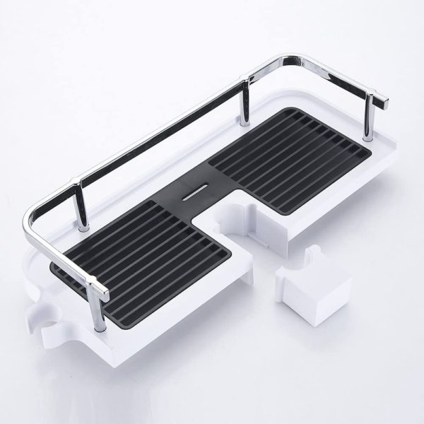 Bathroom Shower Shelf Caddy for Shampoo Shower Rail Bathroom Organiser Rack Shampoo Holder - Image 2