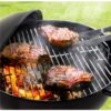 17″ Charcoal Kettle Grill Outdoor Moving Wheels Barbecue Grill Smoker Heat Control for Garden Backyard Standing & Grilling Steaks - Image 6