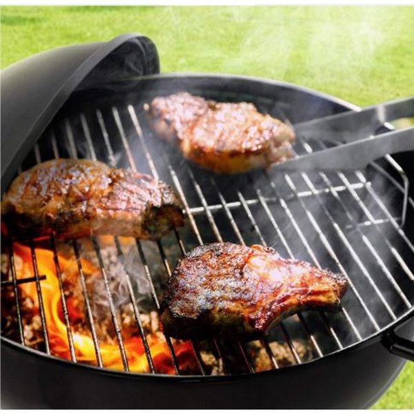 17″ Charcoal Kettle Grill Outdoor Moving Wheels Barbecue Grill Smoker Heat Control for Garden Backyard Standing & Grilling Steaks - Image 6