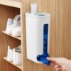 Home Shopping Bag Holders Plastic Kitchen Organizer Garbage Bag Storage Box Wall Mount Storage Dispenser
