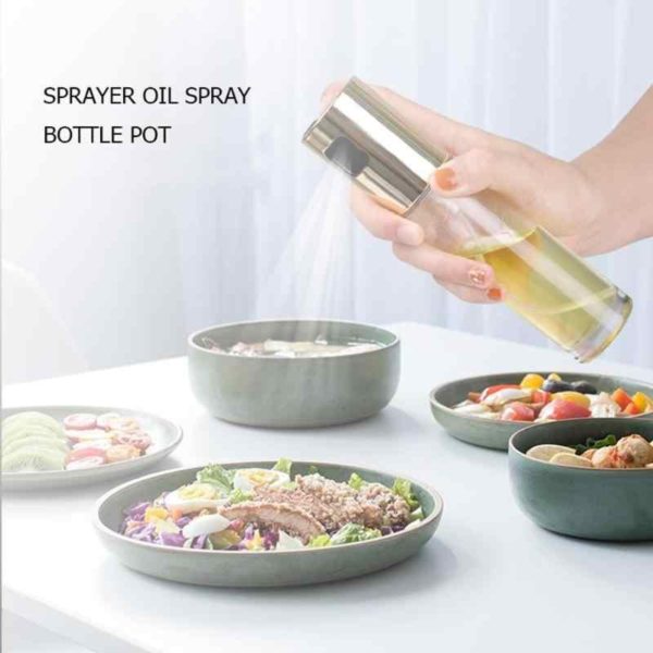 Stainless Steel Olive Oil Vinegar Sprayer Oil Spray Bottle Dispenser for Kitchen 100 ML - Image 2