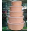 Bowl Set 5 piece round Kitchen Storage Food Bowl Set with Lid Salad bowls - Image 2