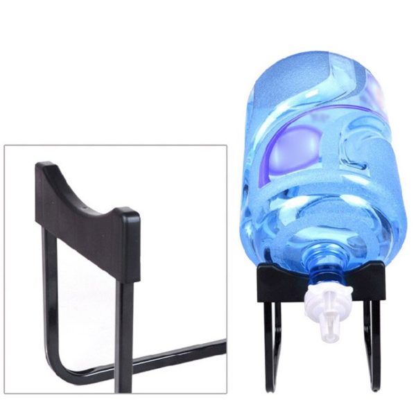 Water Bottle Stand Metal Rack Dispenser Water Jug Holder Non-Screw with Water Tap